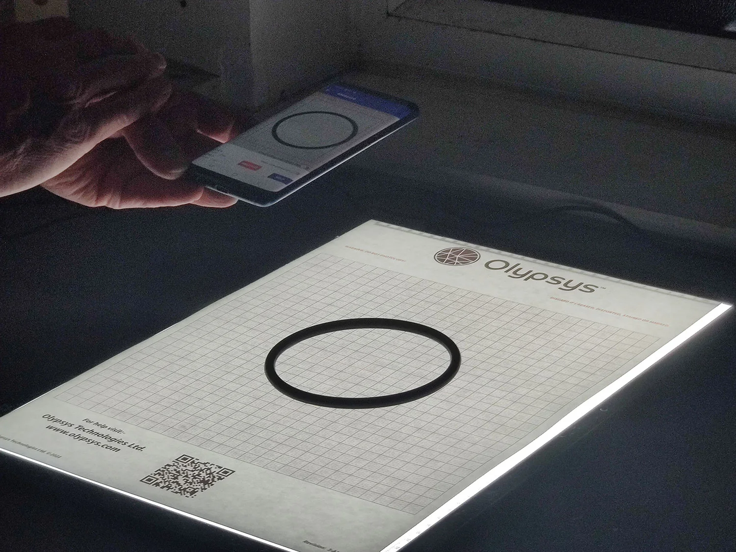The Pro grid ships pre-calibrated, no manual setup Olypsys professional pre-calibrated grid